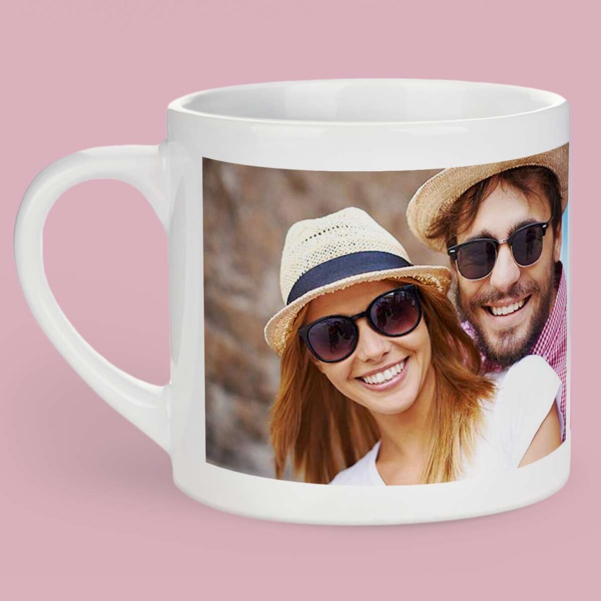 Cană espresso personalizată cu 3 poze și text