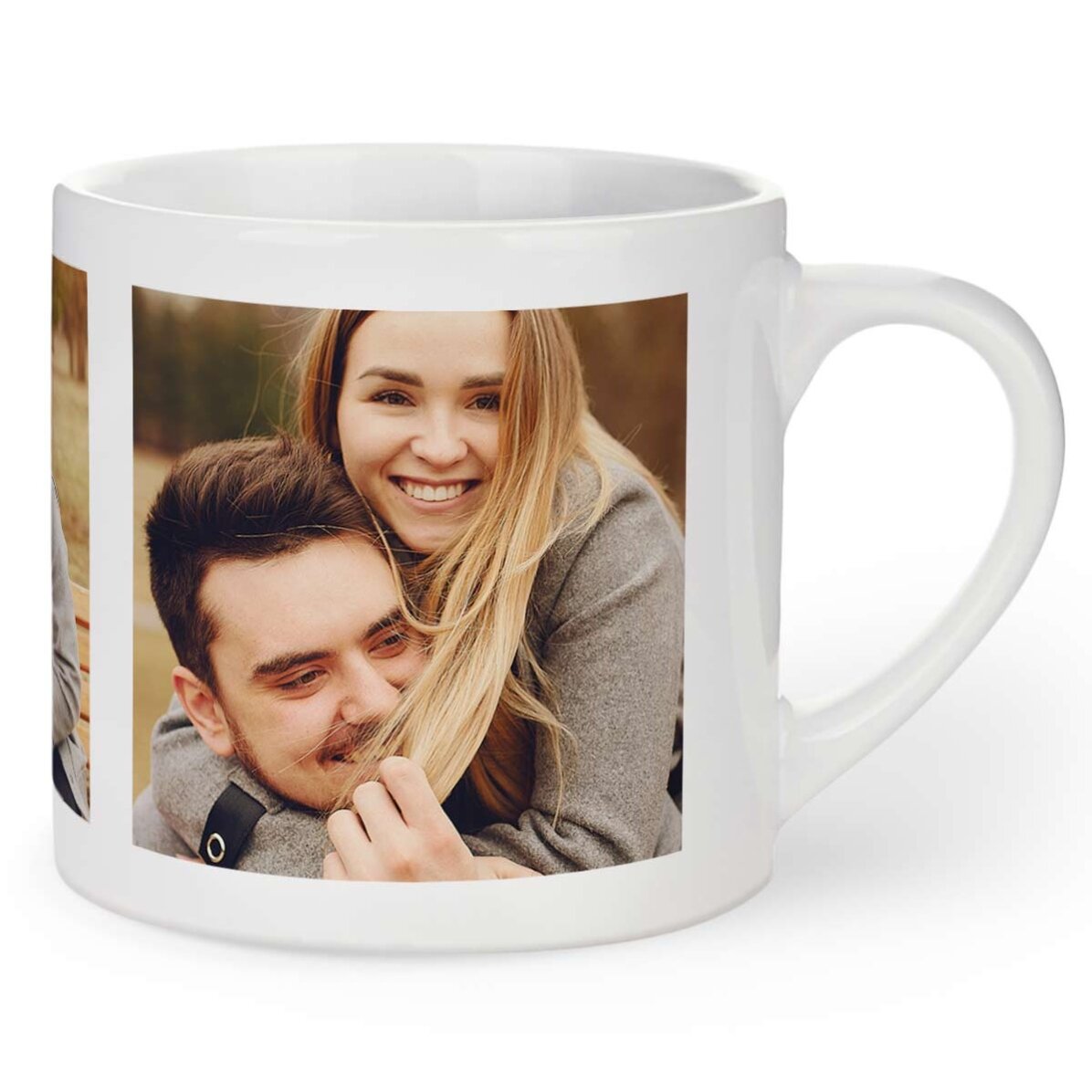 Cană espresso personalizată cu 3 poze