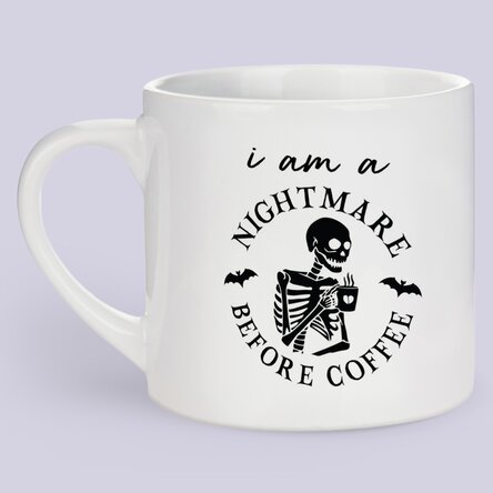 Cană espresso personalizată cu mesaj - Nightmare