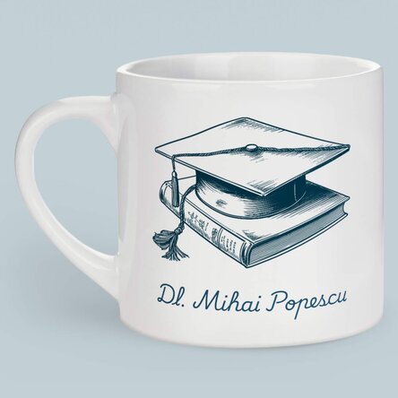 Cană espresso personalizată cu text - Cel mai bun profesor