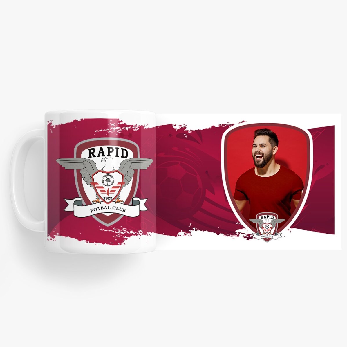 Cană FC Rapid personalizată cu poză - FC Rapid 1923
