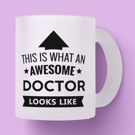 Cană sticlă mată personalizată - Awesome Person 