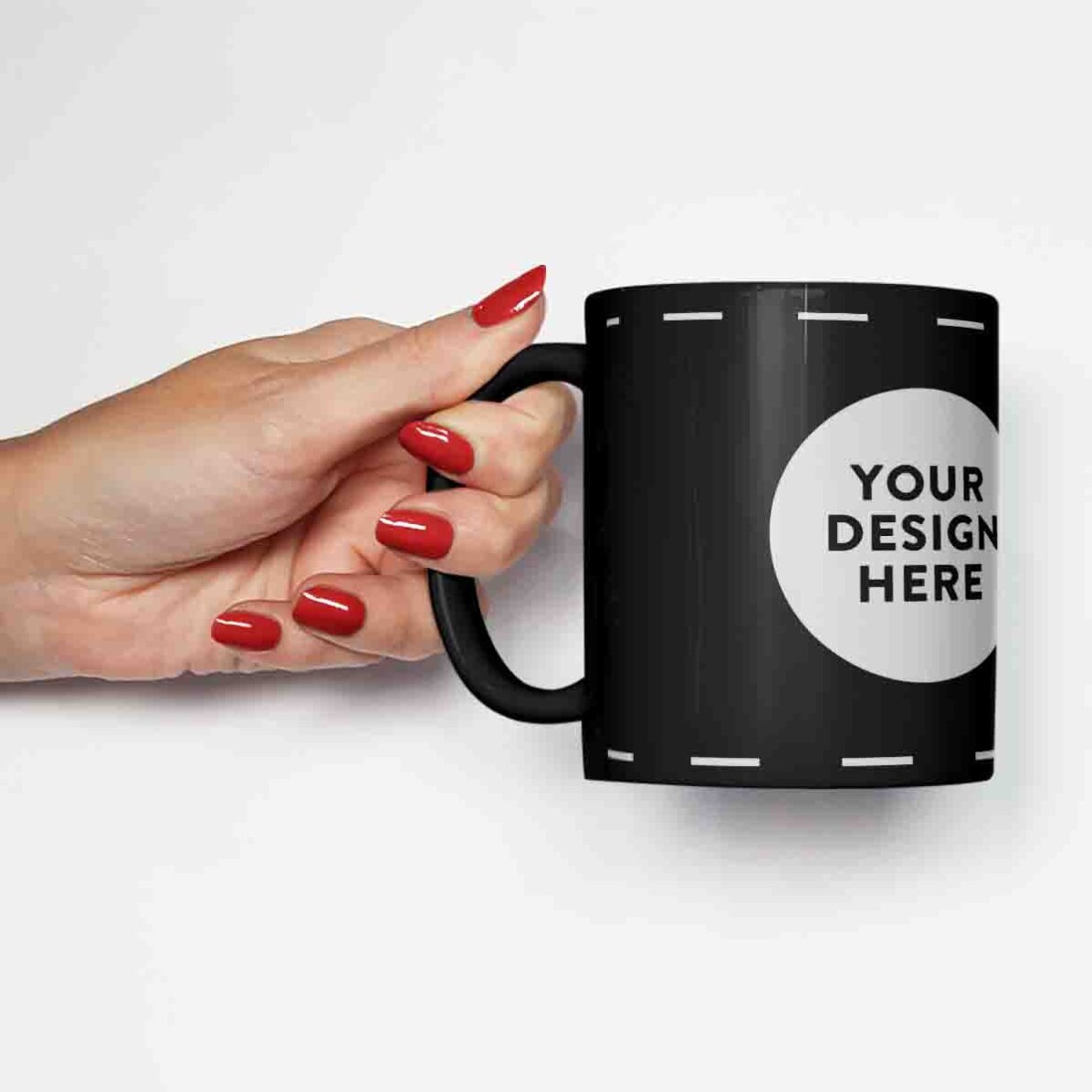 Cană neagră personalizată cu grafica ta