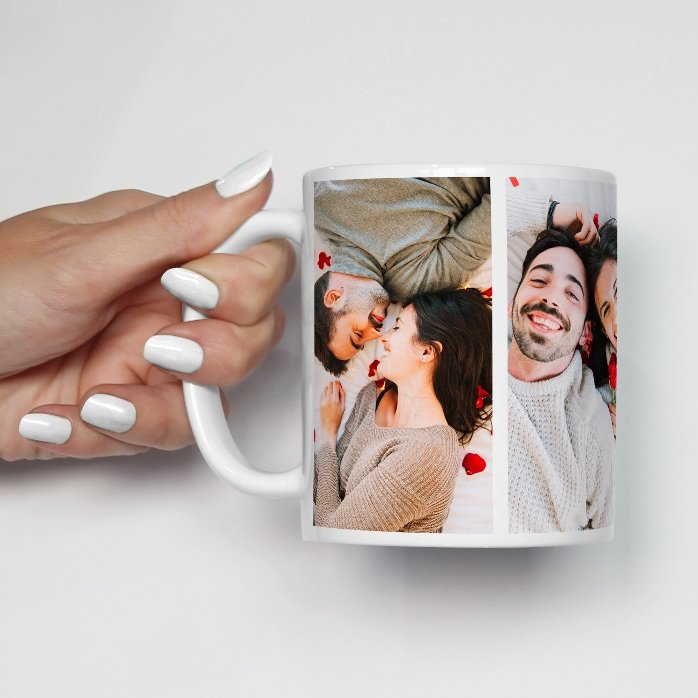 Cană personalizată cu 4 poze