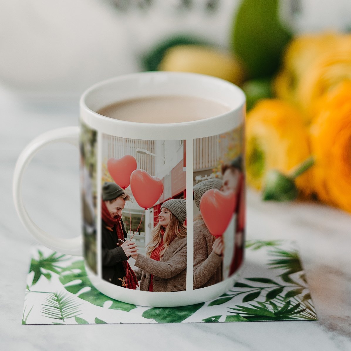 Cană personalizată cu 4 poze