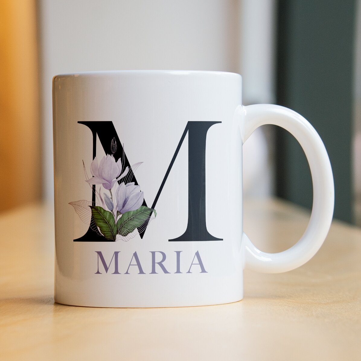 Cană personalizată cu inițială și nume