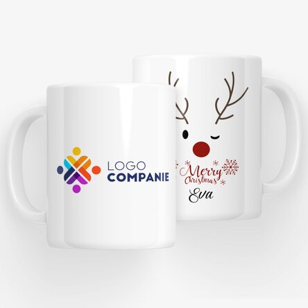 Cană personalizată cu logo - Reindeer