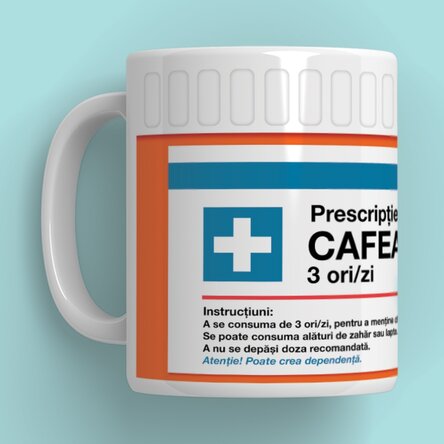 Cană personalizată cu mesaj - Prescripție