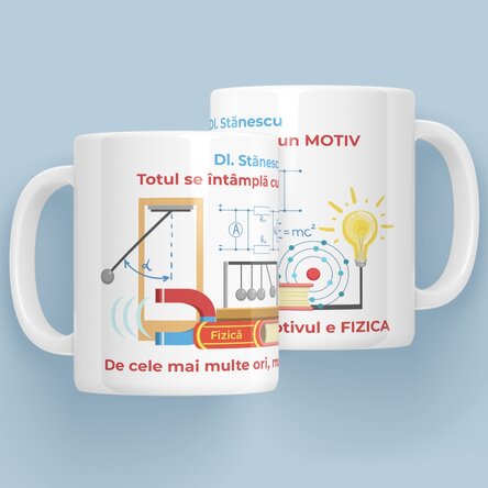 Cană personalizată cu mesaj - Profesor de Fizică