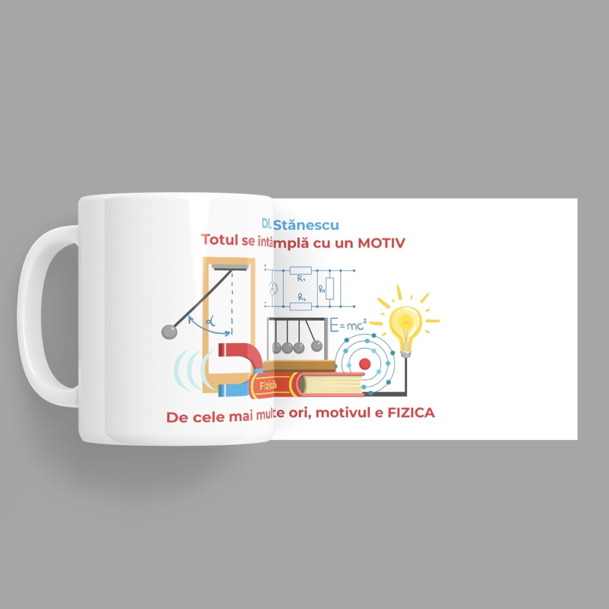 Cană personalizată cu mesaj - Profesor de Fizică