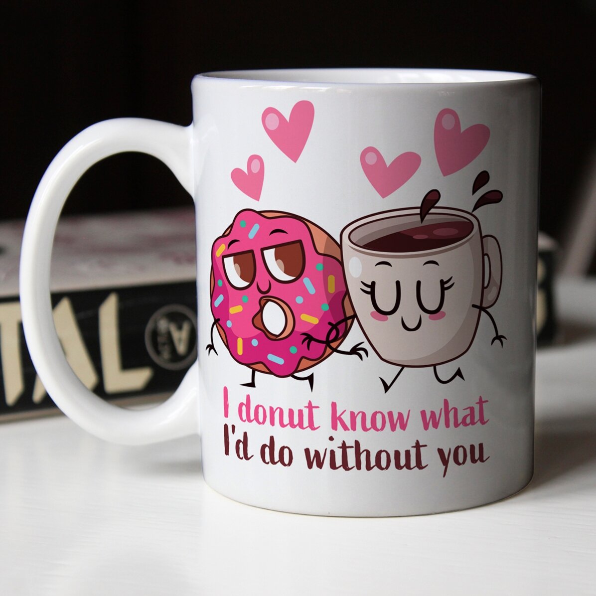 Cană personalizată cu nume - Doughnut Love