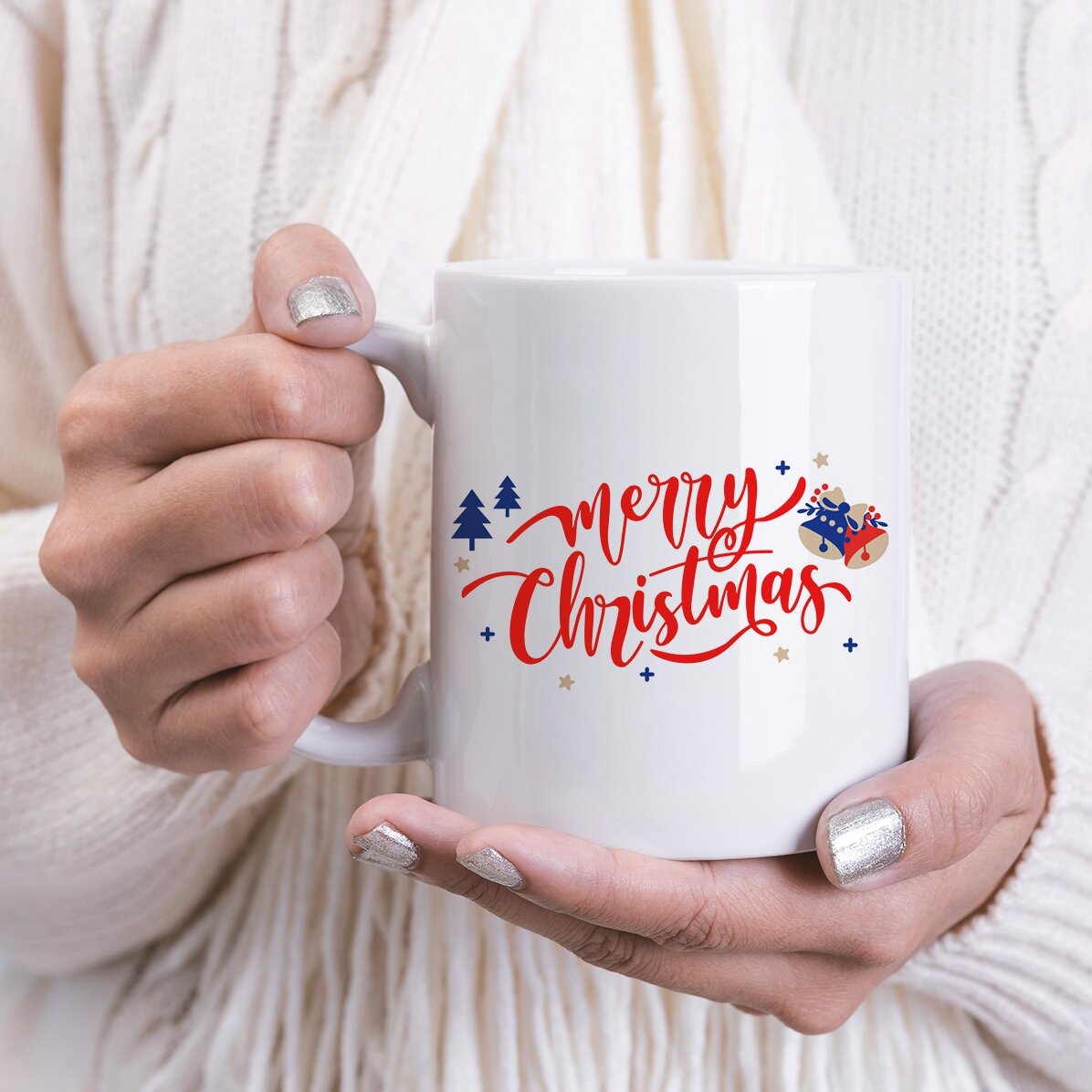 Cană personalizată cu nume pentru cuplu - Merry Christmas