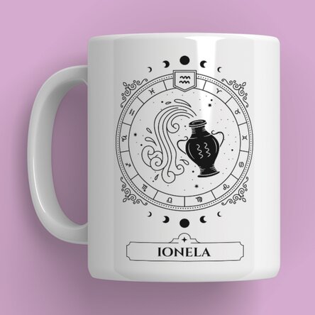 Cană personalizată cu nume și zodie - Zodii