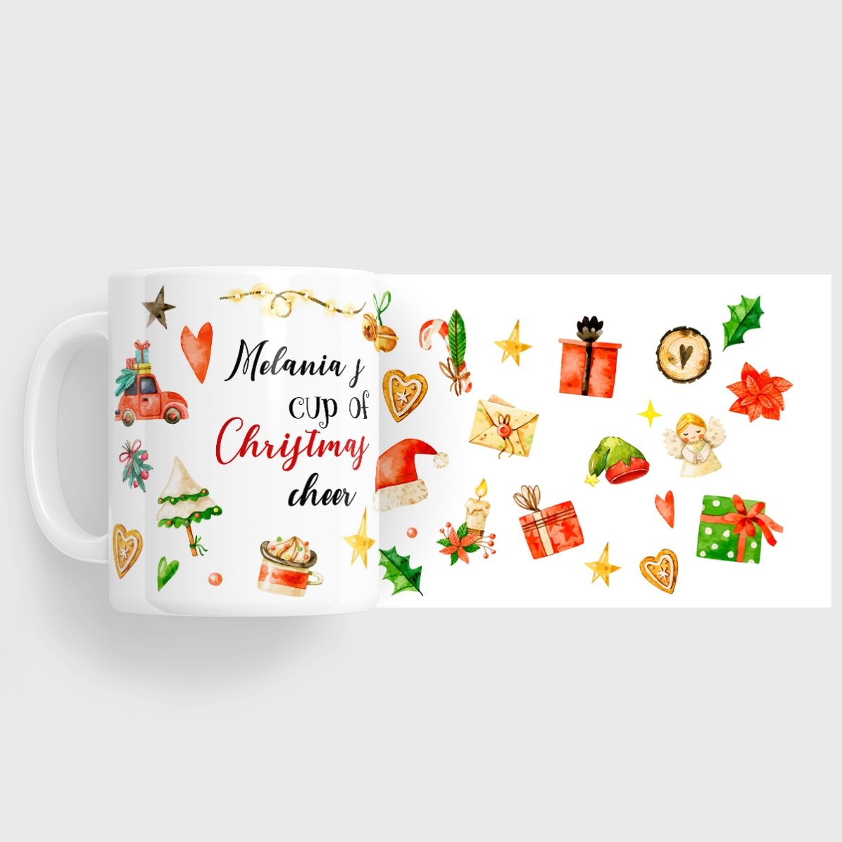 Cană personalizată cu numele tău - Christmas Cheer