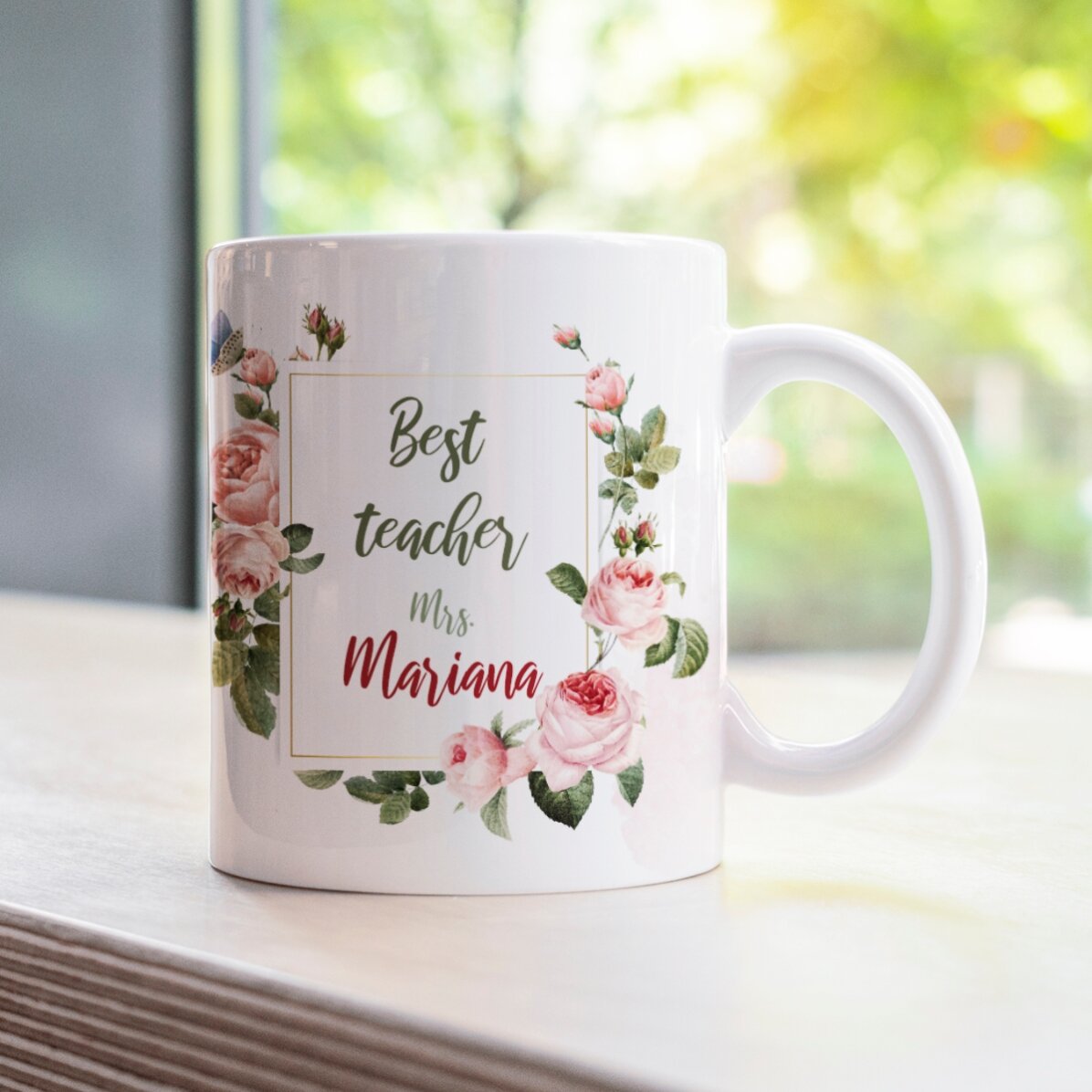 Cană personalizată cu text - Best teacher