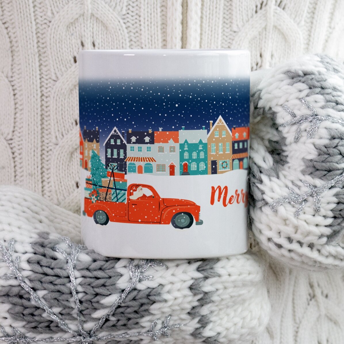 Cană personalizată cu text - Christmas Night