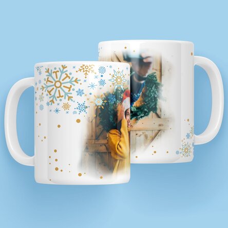 Cană personalizată cu text și o poză - Frosted