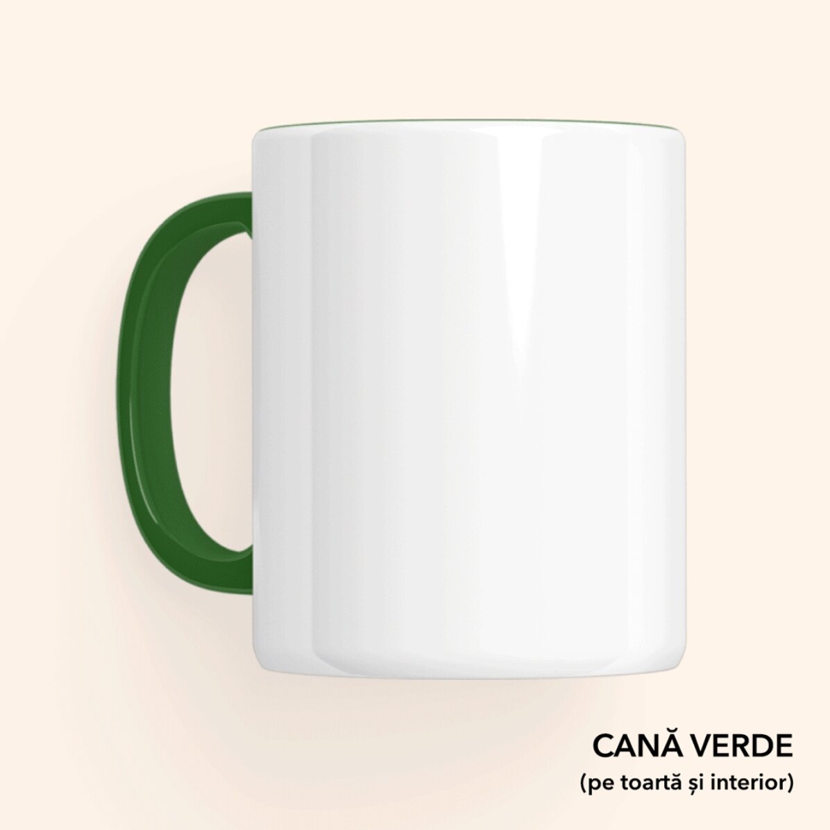 Cană sticlă mată personalizată cu text - Frosted