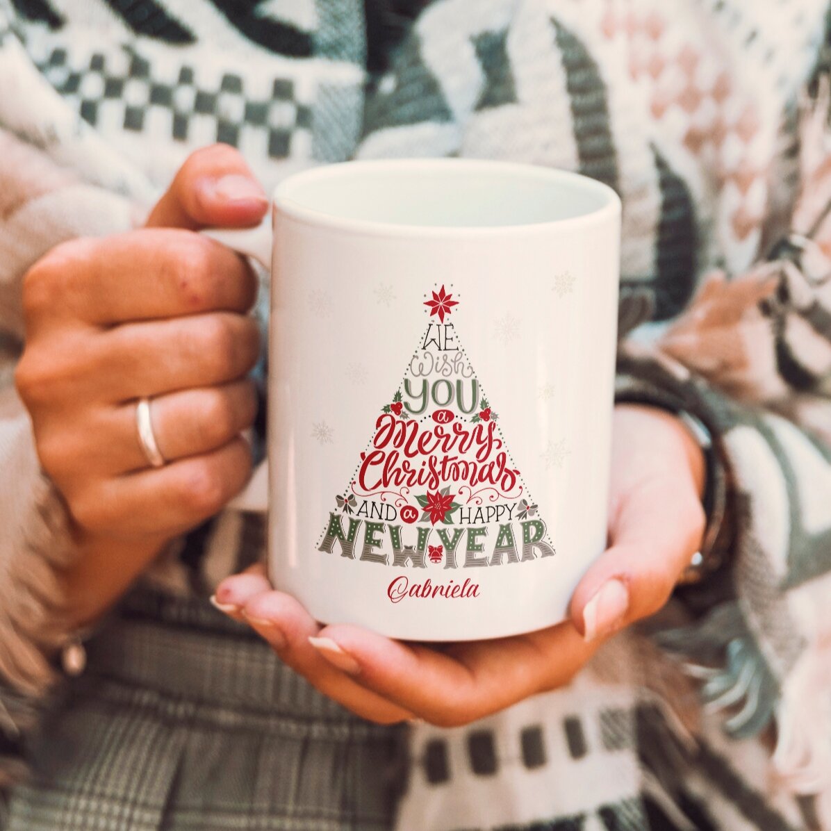 Cană personalizată cu text - Happy new year