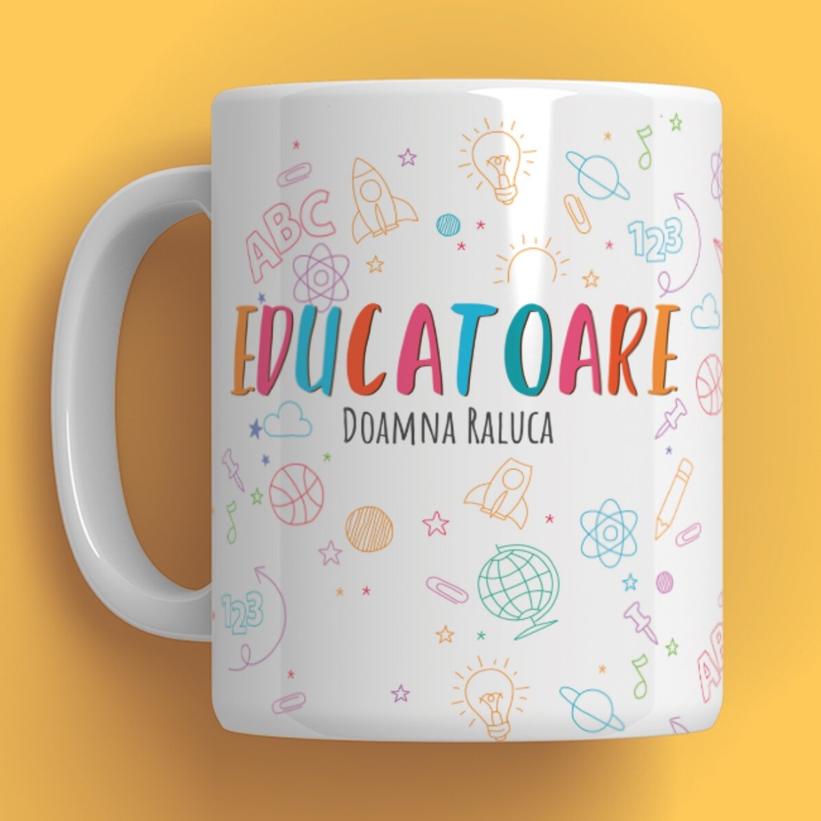 Cană personalizată cu text - Cana Profesorului