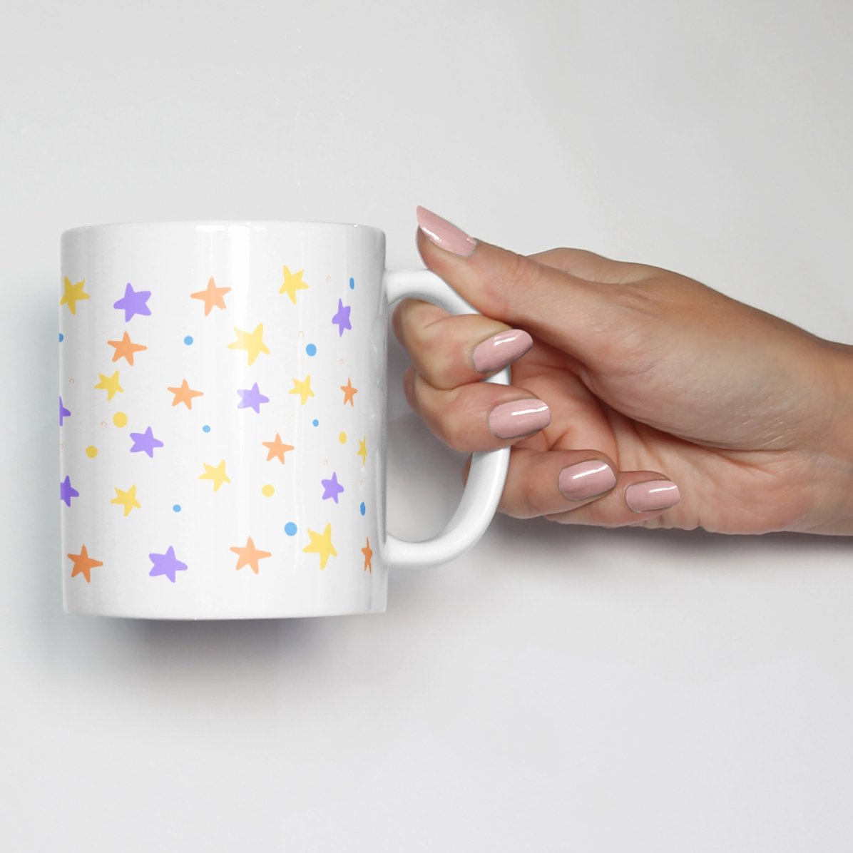 Cană personalizată cu text - Rainbow