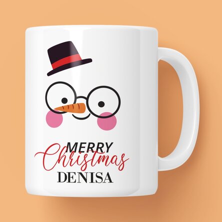 Cană personalizată cu text - Snowman