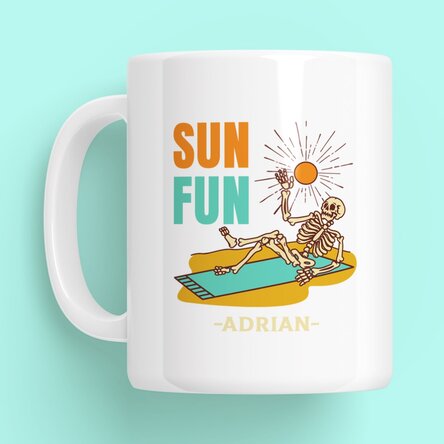 Cană personalizată cu text - Sun Fun