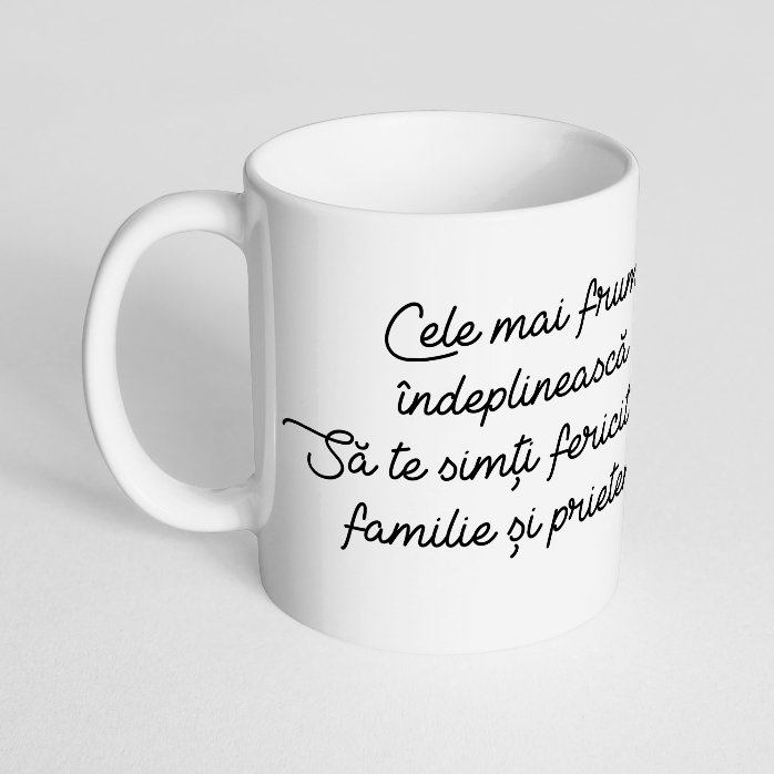 Cană personalizată cu text