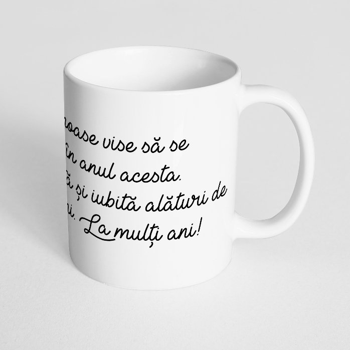 Cană personalizată cu text