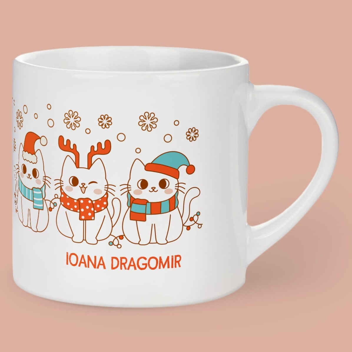 Cană personalizată pentru copii cu mesaj - Crăciun