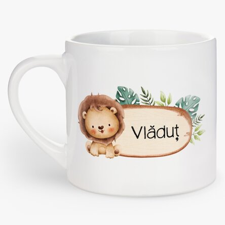 Cană personalizată pentru copii cu nume - Animăluțe