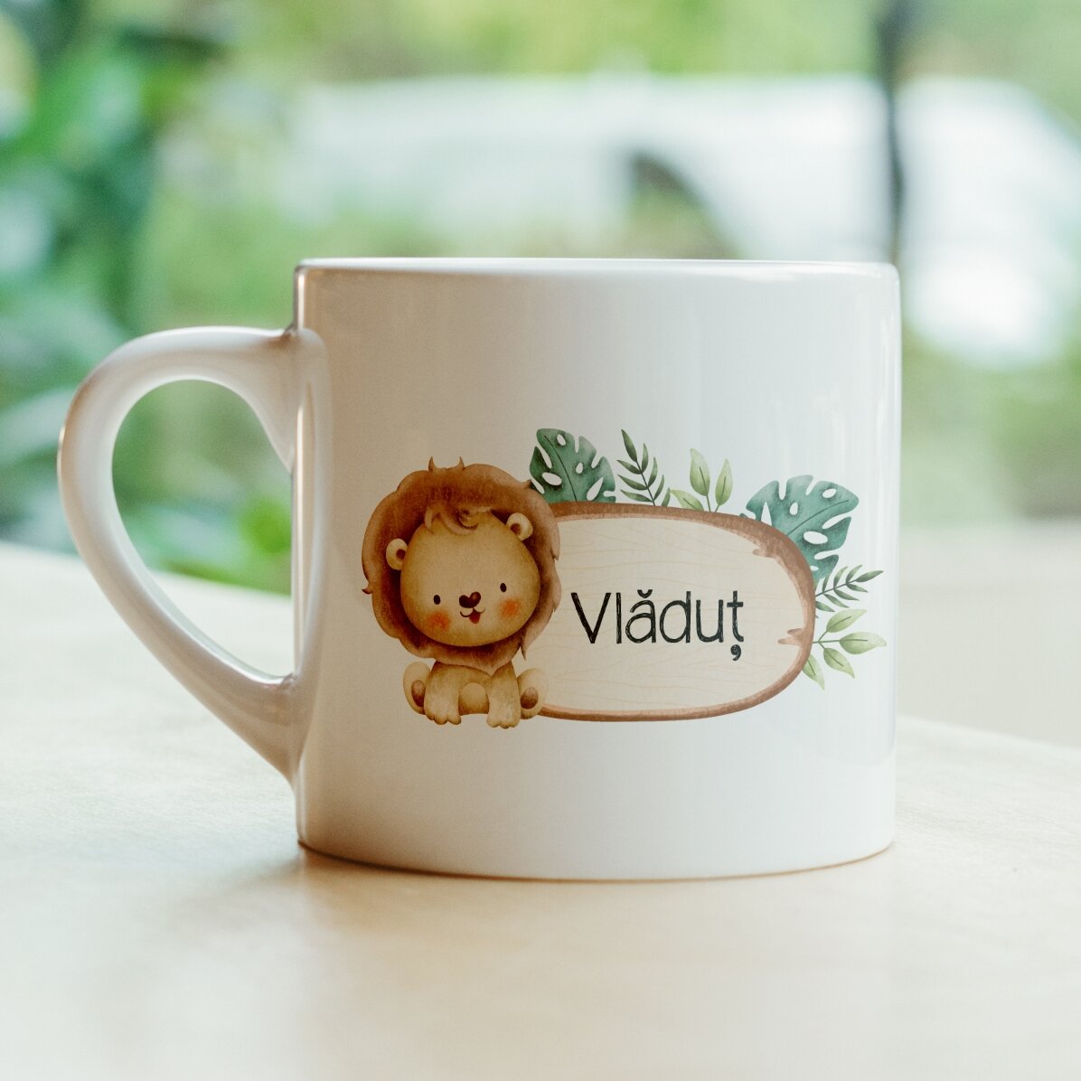 Cană personalizată pentru copii cu nume - Animăluțe