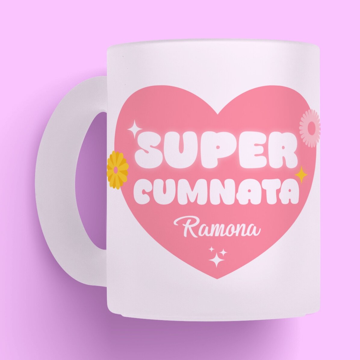 Személyre szabott, szöveggel ellátott üvegpohár – Szuper sógornő