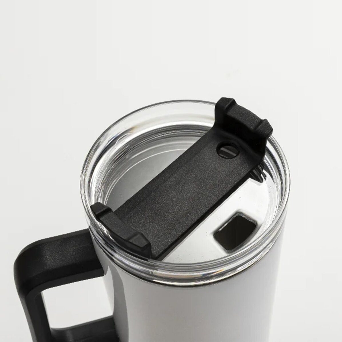 Cană termos FC Rapid cu mâner și pai personalizată cu logo și mesaj