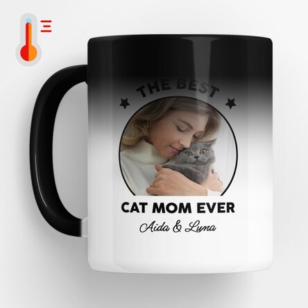 Cană termosensibilă personalizată cu poză și mesaj - Best