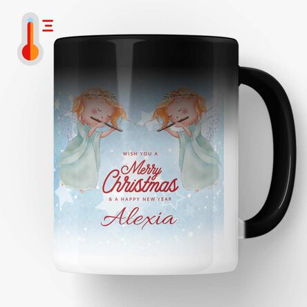 Cană termosensibilă personalizată cu text - Angels