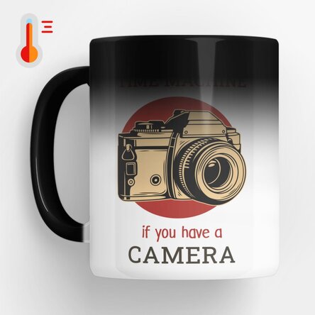 Cană termosensibilă personalizată cu text - Fotograf