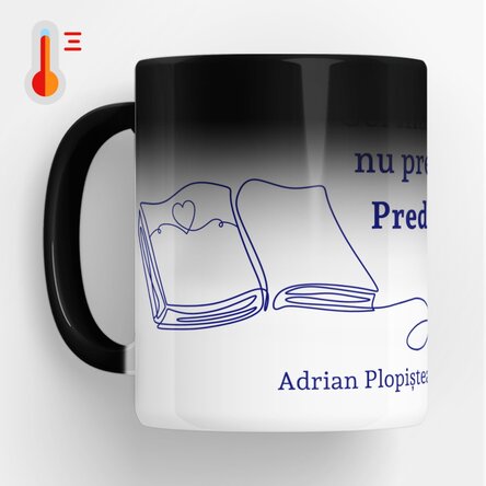 Személyre szabott, szöveggel ellátott hőérzékeny bögre tanároknak