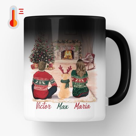 Cană termosensibilă personalizată cu text - Winter 