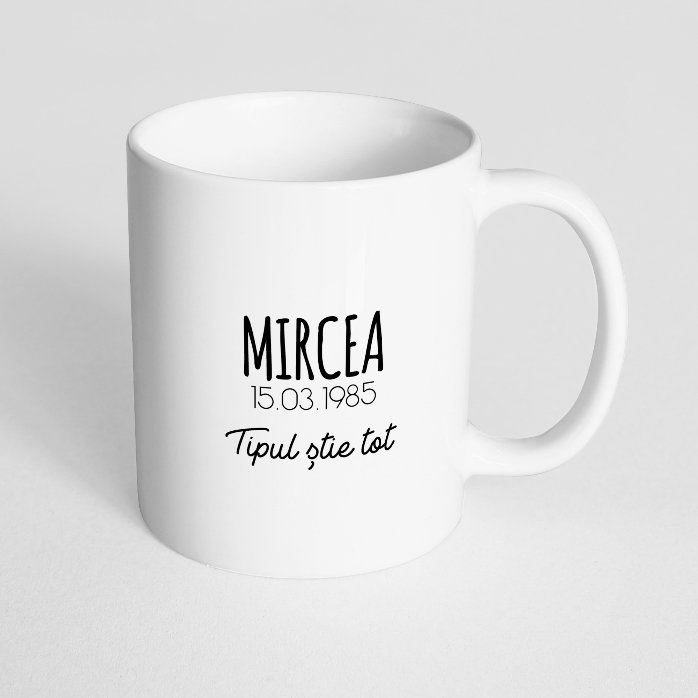 Cană zodiac personalizată cu text - Gemeni