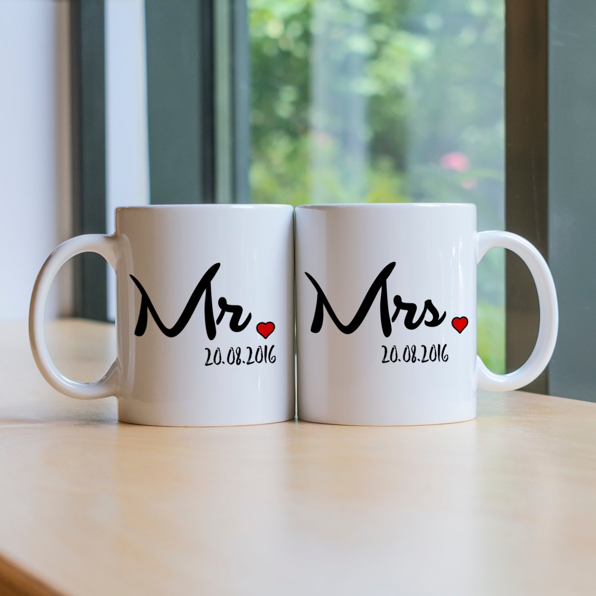 Căni pentru cuplu - Mrs și Mr