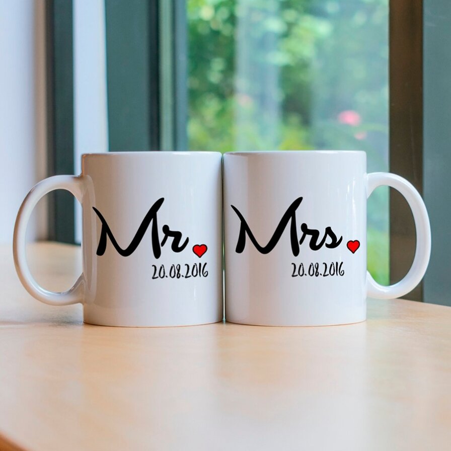 Személyre szabott bögrék kapcsolati évfordulókra