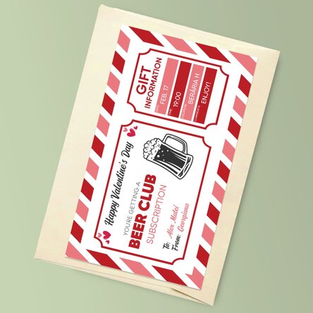 Card personalizat cu text - Beer Club