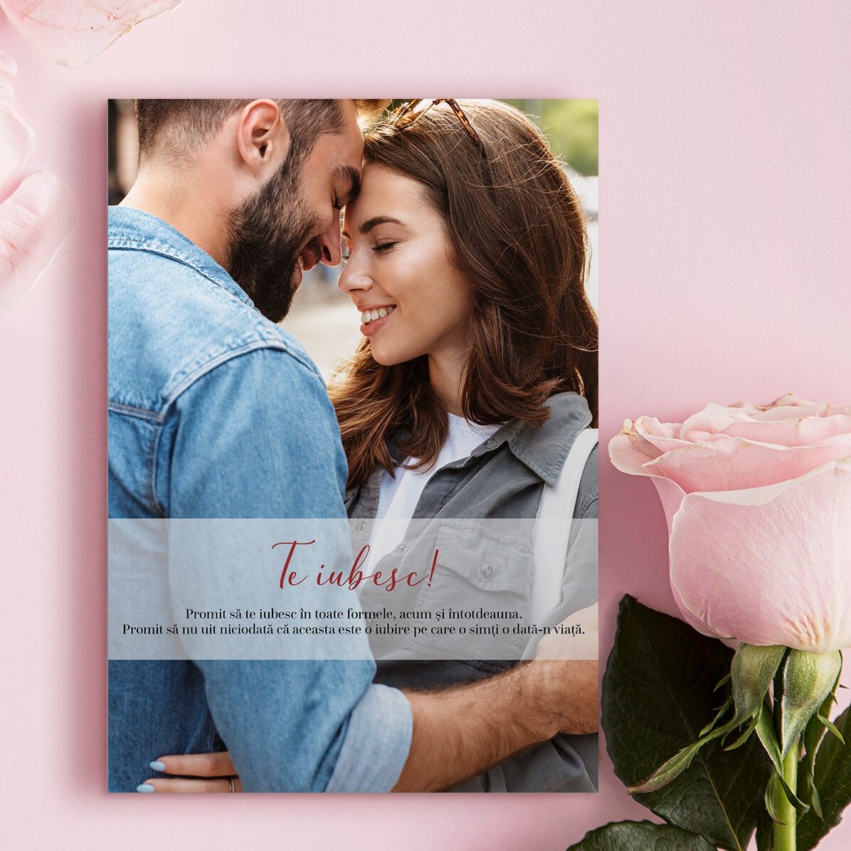 Card personalizat pentru cupluri - Te iubesc!