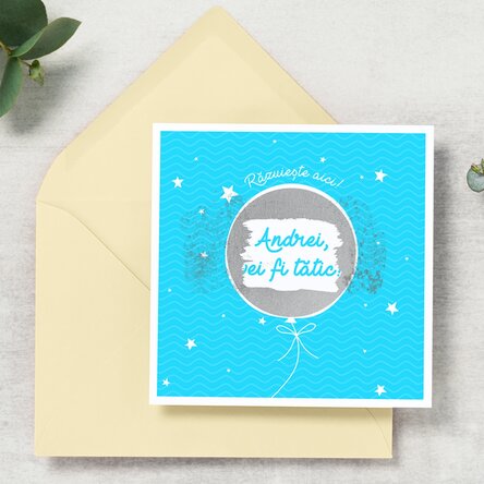 Card răzuibil personalizat cu mesaj surpriză