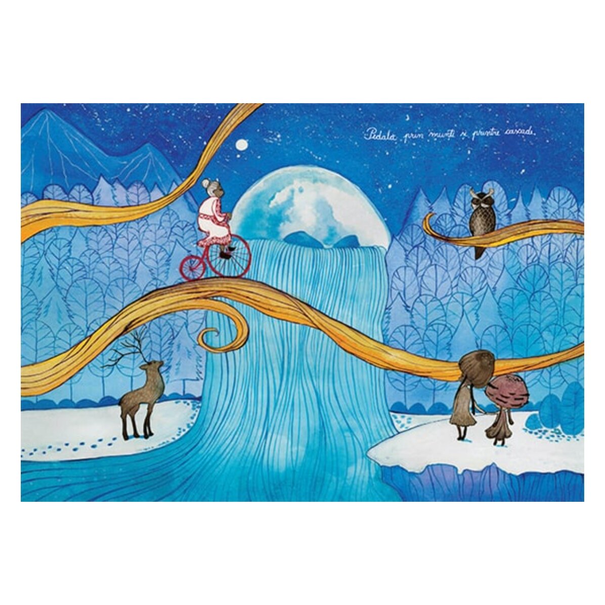 Carte pentru copii cu ilustrații - Bicicleta fermecată