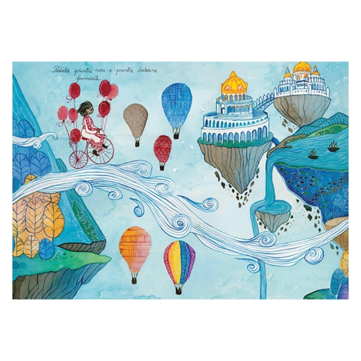 Carte pentru copii cu ilustrații - Bicicleta fermecată