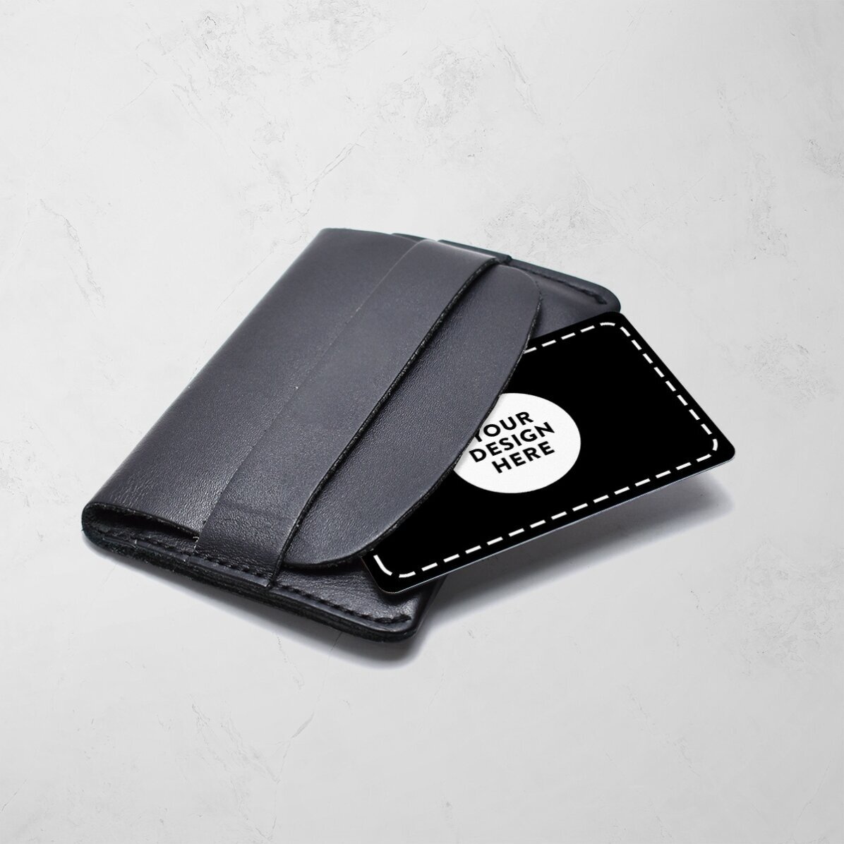 Kétoldalas, egyedi alumínium névjegykártya QR-kóddal és saját tervezéssel