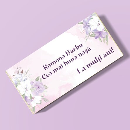 Ciocolată personalizată cu mesaj - Urare specială