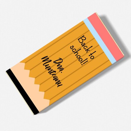 Ciocolată personalizată cu text - Creion